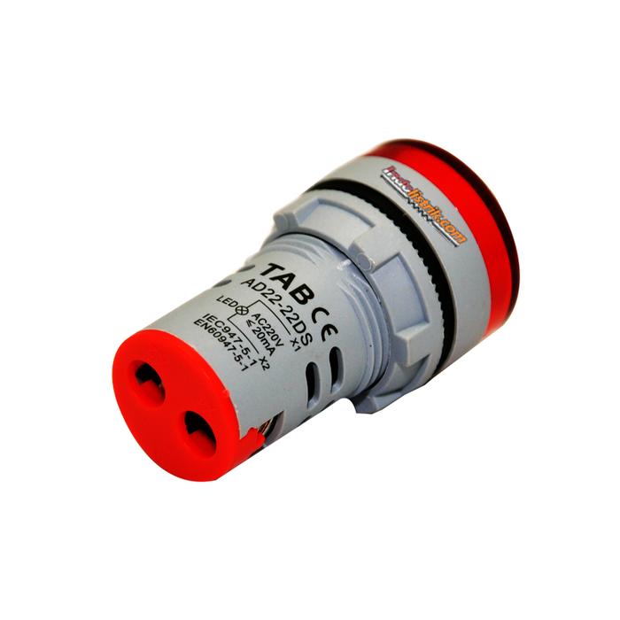 Gambar Pilot Lamp LED 22mm AD22 Abu 22DS 220V AC TAB - MURAH - GROSIR - ASLI - Merah dari INDOLISTRIK OFFICIAL TNG Kota Administrasi Jakarta Pusat Tokopedia