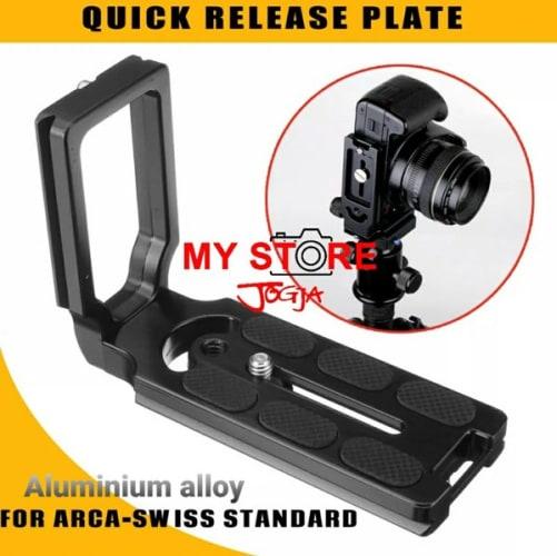 Jual Quick Release L Plate Vertikal Bracket Grip Camera Canon EOS