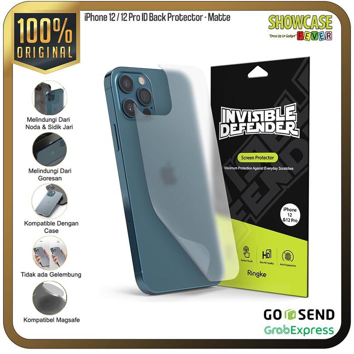 Gambar Back Protector Ringke Compatible For iPhone 12 mini / 12 / 12 Pro / 12 Pro Max Matte Anti Gores Glare Anti Finger Print Premium Protector Pelindung Bening Pemasangan Mudah - 12/12Pro dari ShowcaseFever undefined Tokopedia