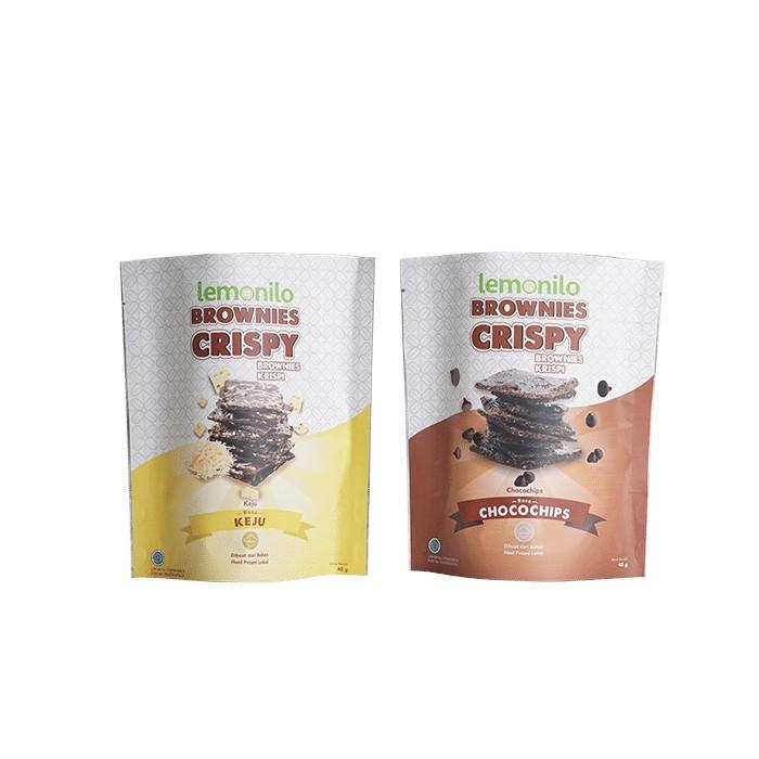 Gambar Kue Kering -) LEMONILO Brownies Crispy Rasa Chocochips / Keju 40 g I41 dari Nazzalah market undefined Tokopedia