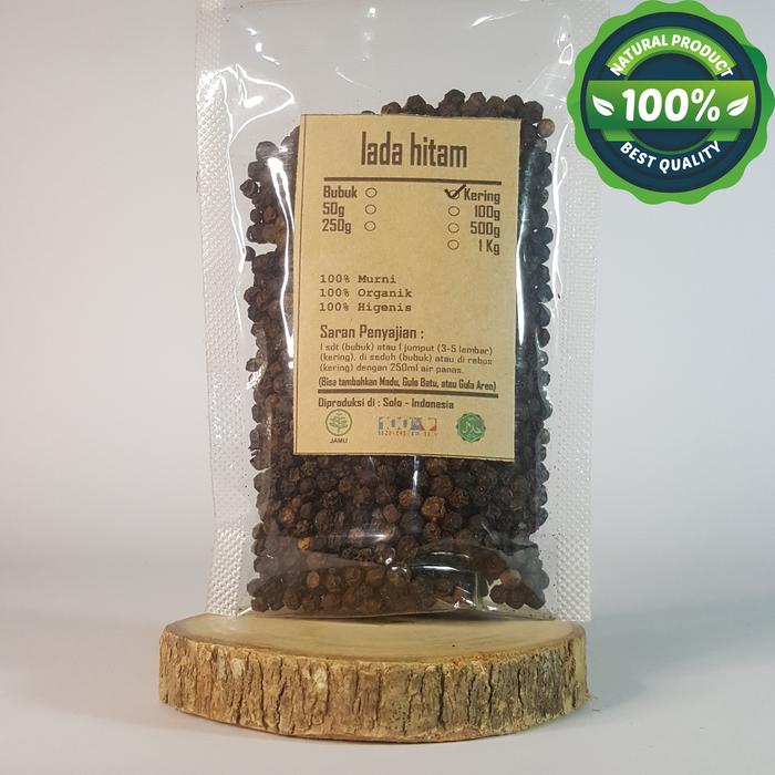 Gambar LADA HITAM BULAT 100 GRAM - Piper Nigrum - MURNI - JSR - REMPAH dari Gubukrempahherbal undefined Tokopedia