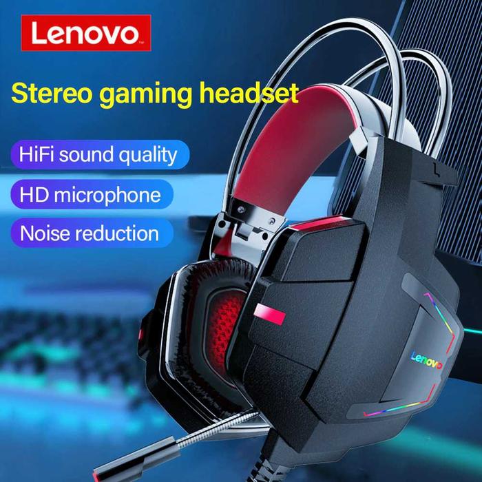 Gambar Lenovo Gaming Headphone Headset Super Bass with Mic - HU85 - Hitam dari ian selection undefined Tokopedia
