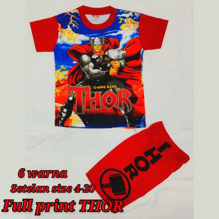 Gambar setelan anak size 4-20 baju kaos anak cowok 1-10 tahun thor 6 warna - 20 dari 88TOP GROSIR undefined 5 Tokopedia