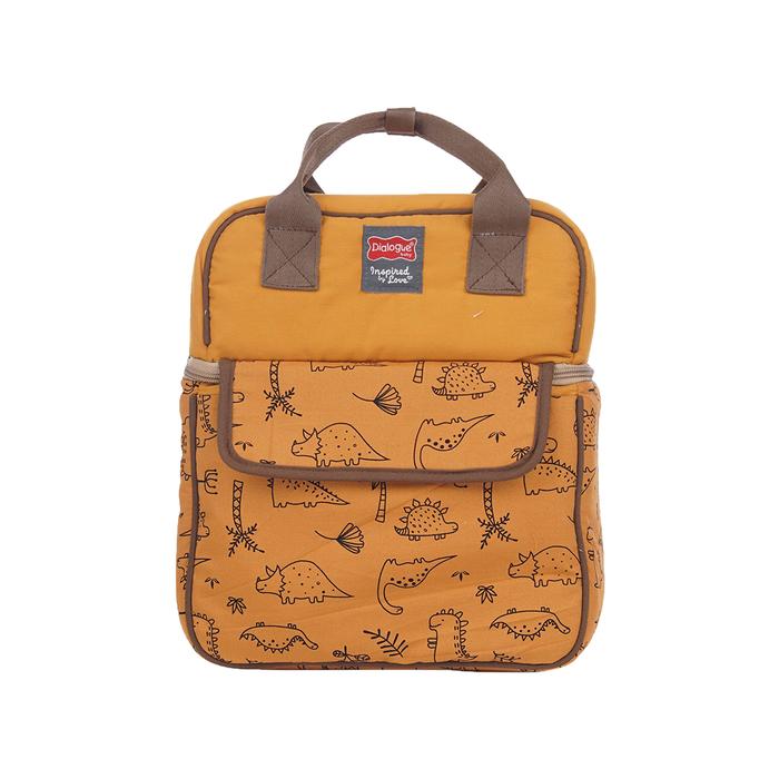 Gambar Dialogue Baby Cooler Bag Double Container Dino Series - DGC1014 - Mustard dari Dialogue Group Store Kota Bandung Tokopedia