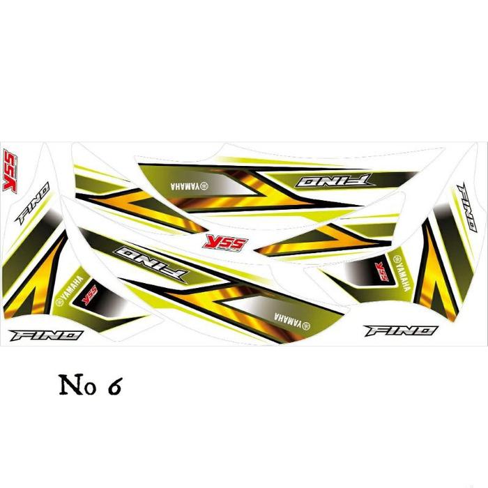 Gambar JUAL STIKER MOTOR FINO KARBU / CARBU LAMA / OLD STRIPING VARIASI MURAH - No 6 dari Arhan Stiker undefined Tokopedia