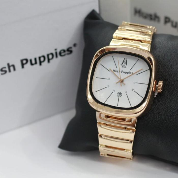 Gambar JAM TANGAN WANITA HUSH PUPPIES ANALOG RANTAI FASHION WANITA - Rosegold putih dari ainul jam undefined Tokopedia