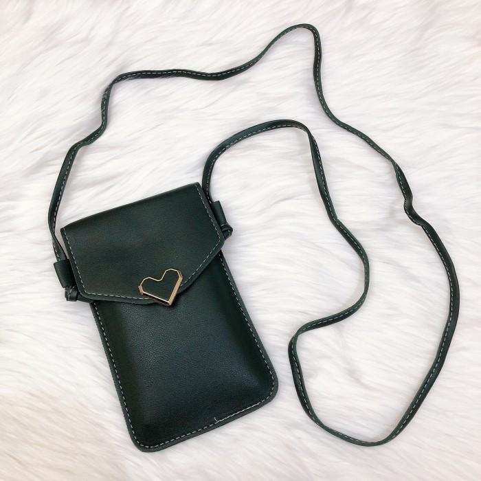 Gambar TAS HP MINI BISA LAYAR SENTUH TOUCHSCREEN PHONE BAG PHONE POUCH LOVE - Hijau dari Awemazing undefined Tokopedia