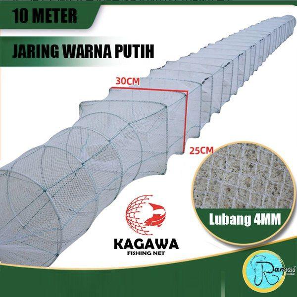 Gambar Jala Udang Jaring Udang Bubu Naga 10M Putih Kagawa Fishing Net dari steven cahyanto undefined Tokopedia