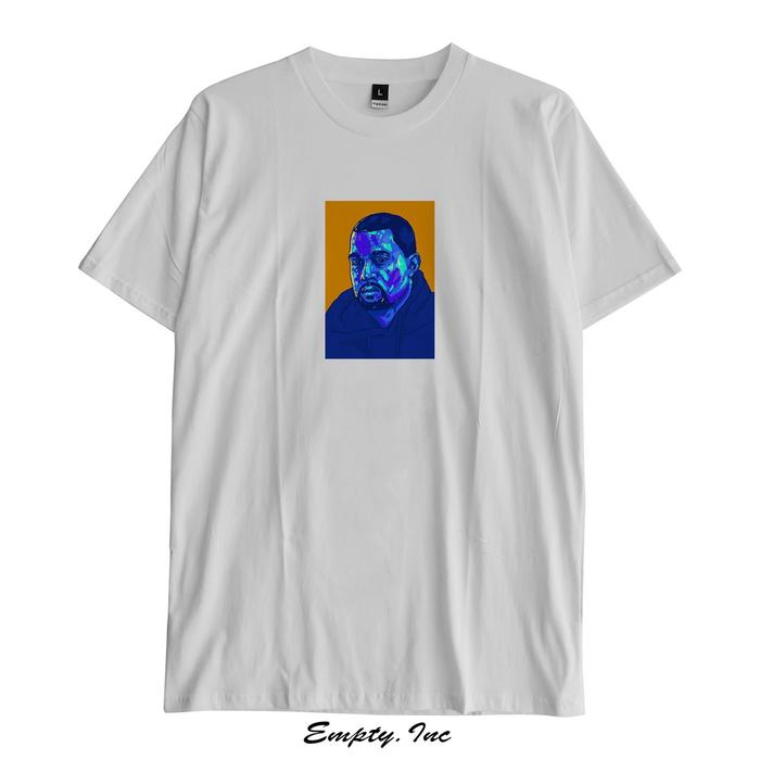 Gambar Kaos Kanye West Rap Tee Kanye Face Box - Royal Blue, XL dari EmptyLegacy undefined 4 Tokopedia