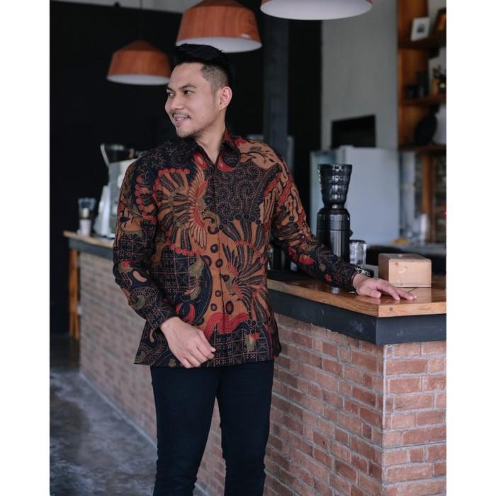 Gambar Batik Pria Prabuseno PEKSI AJI Baju Batik Pria Lengan Panjang - XXL dari Batik Prabuseno Toko undefined Tokopedia