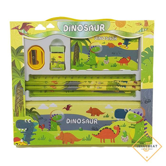 Gambar Stationery alat tulis atk study set - Dino dari Jellybeat Jkt undefined Tokopedia