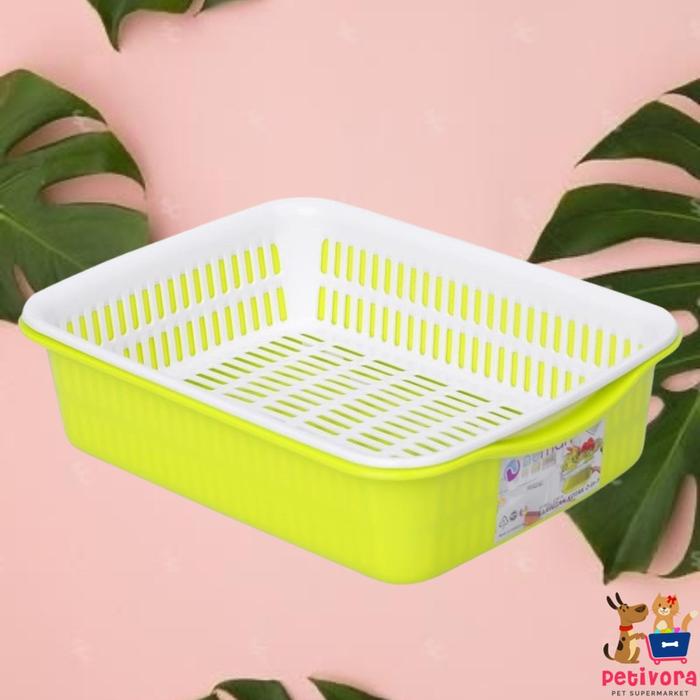 Jual Sifting Cat Litter Box for Wood Pellets Bak Penyaring Praktis