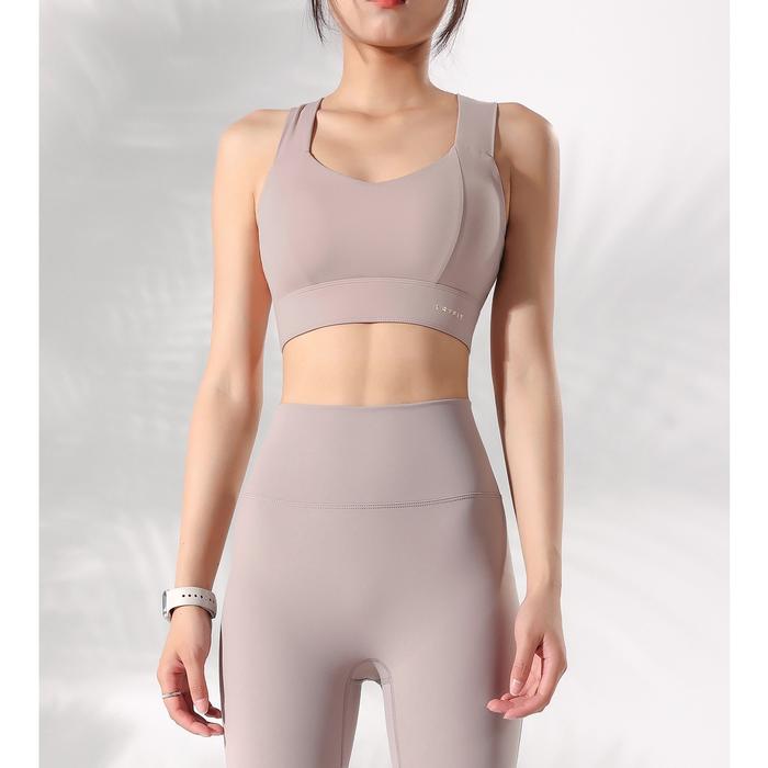 Gambar PREMIUM RENATA SPORTS BRA - YOGA - WORKOUT - Coffee, M dari lafiola undefined Tokopedia