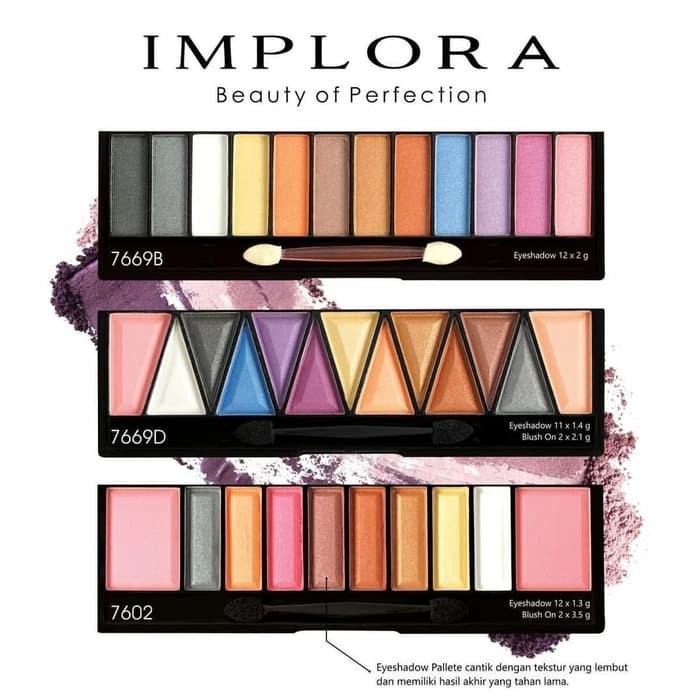 Gambar EYESHADOW IMPLORA / IMPLORA EYESHADOW & BLUSHON - 7669D dari Amaze X Beauty undefined Tokopedia