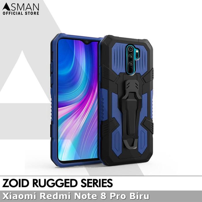 Gambar Asman Case For Xiaomi Redmi Note 8 Pro Zoid Ruged Armor Premium - Biru dari Asman Acc undefined Tokopedia