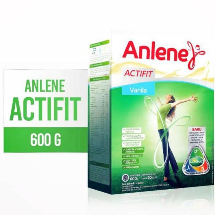 Gambar ANLENE ACTIFIT 600 GR VANILLA COKLAT ORIGINAL PLAINSUSU KALSIUM ANLINE - Vanilla, 600Gram dari LA TOSERBA 01 undefined Tokopedia