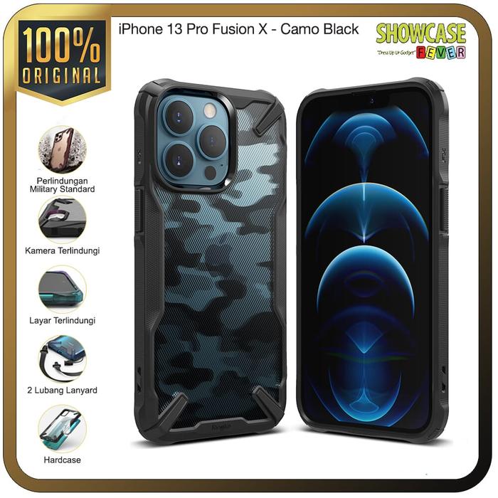 Gambar Ringke Compatible For iPhone 13 mini 13 Pro Max Fusion X Casing Anti Crack Slim Case - Pro-CamoBlk dari ShowcaseFever Kota Administrasi Jakarta Utara Tokopedia