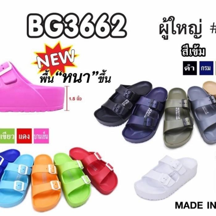 Gambar SANDAL WANITA RED APPLE THICK SOLE BG 3662 ORIGINAL THAILAND - Hitam, 36 dari RA BKK undefined Tokopedia