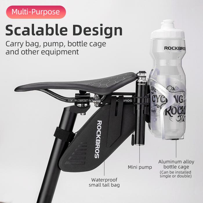 Gambar ROCKBROS 31210003 Adaptor Tempat Botol Minum Sepeda-Bracket BottleCage - Black dari Maxxiebike undefined Tokopedia