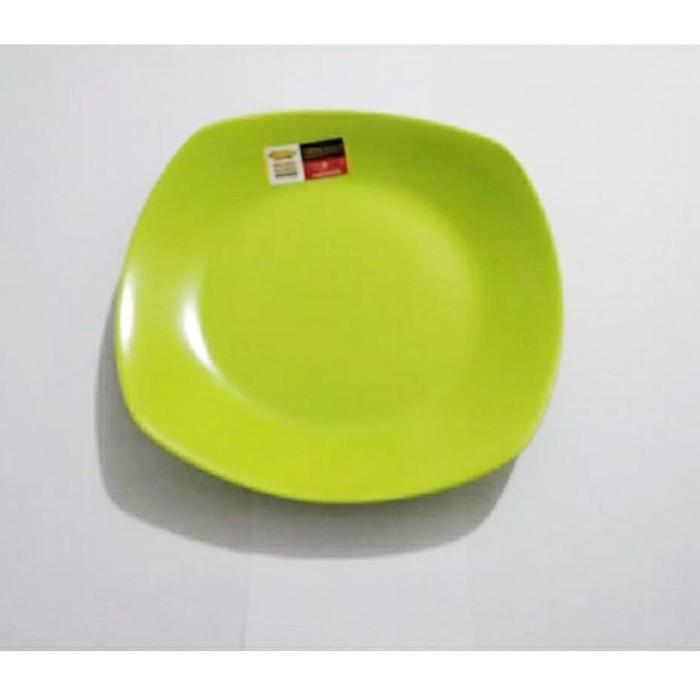 Gambar P0506 Piring Kotak Kecil Melamin Ceper 6 inc Golden Dragon HIJAU STABILO - HIJAU STABILO dari Tasik Jaya Official Store undefined Tokopedia