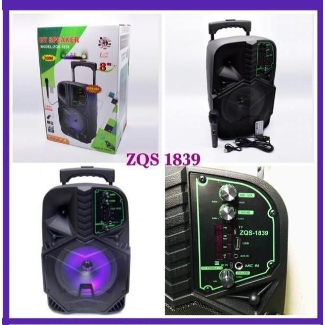 Gambar Speaker Koper Bluetooth Mic ZQS-1839 Portable Speaker ZQS1839 dari izzati labi undefined Tokopedia
