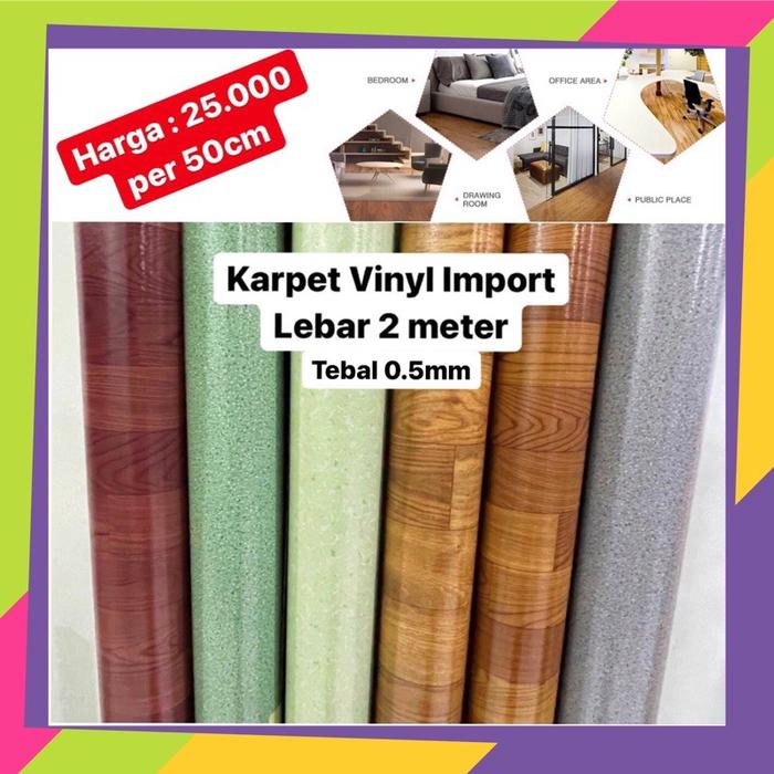 Gambar KARPET VINYL LANTAI IMPORT MOTIF KAYU MARMER PERLAK WALLPAPER dari arianticollection undefined Tokopedia