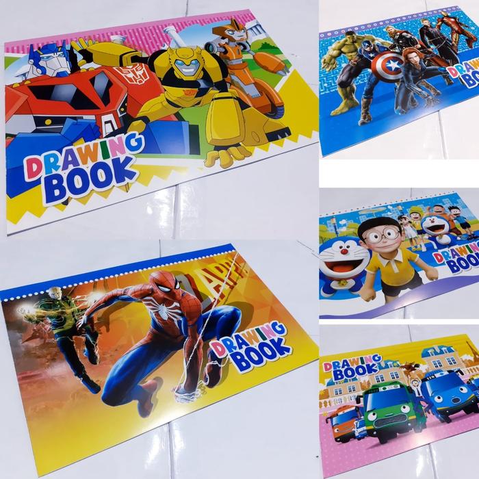 Gambar BUKU GAMBAR ANAK A4 ISI 5 BUKU MOTIF KARTUN. KUALITAS KERTAS PREMIUM dari dewijayacom undefined 5 Tokopedia