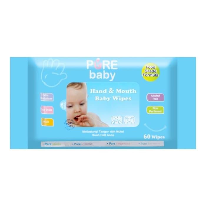 Gambar PureBB Pure BB Hand & Mouth Baby Wipes Baby 60s Aloe Vera Chamomile - Aloe Vera dari Madegood Market undefined Tokopedia