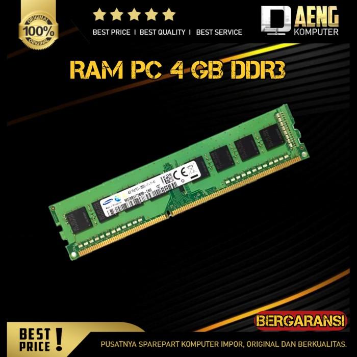 Gambar Ram pc 4 gb ddr 3 Double ic 10600 dan 12800 original dari Daeng Komputer undefined Tokopedia