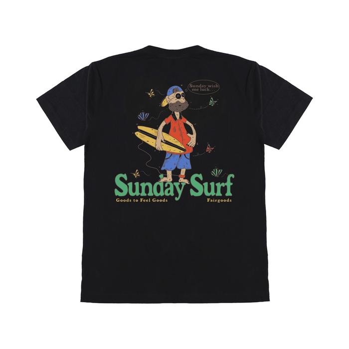 Gambar Fairgoods Kaos - Sunday Surf - Hitam - S dari fairgoods undefined Tokopedia