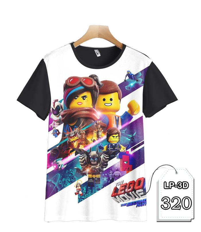 Jual Kaos Lego Movie Baju Anak Game 3D #LP3D-320 S (1-2 tahun