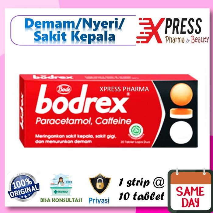 Gambar XPRESS Bodrex 10 Tablet Bodrek Obat Pusing Nyeri Tablet - BodrexStd Strip dari Xpress Pharma undefined 5 Tokopedia
