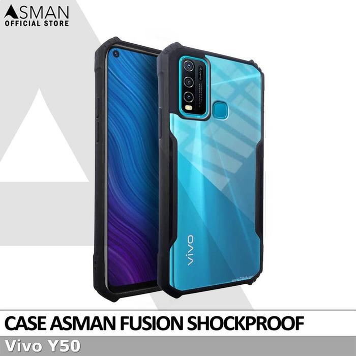 Gambar Asman Fusion Vivo Y50 Case Premium Amor Acrylic - Hitam dari Asman Acc undefined Tokopedia