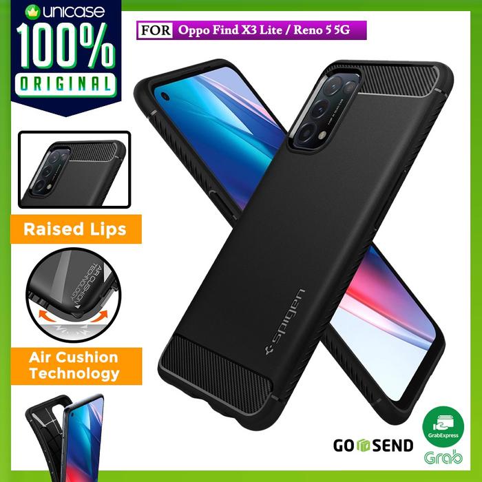 Jual Case Oppo Reno 5G Find X3 Lite Spigen Rugged Armor Carbon
