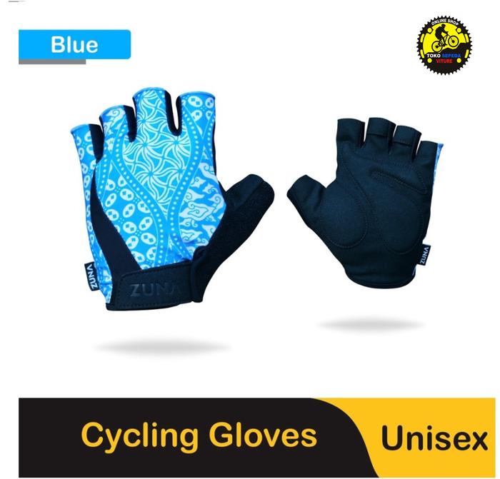 Jual ZUNA SARUNG TANGAN CYCLING GLOVES UNISEX SERIES BATIK CANTING