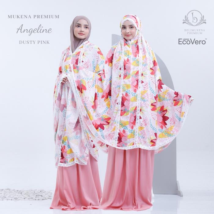 Gambar Mukena Dewasa 2in1 Premium Ecovero Angeline Set Sajadah Dusty Pink - Dusty Pink dari Vien@Store undefined Tokopedia