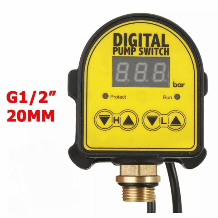 Gambar Digital Automatic Pressure Switch dan Proteksi Pompa Air - G ¼ - G ½ dari Orenj Vaporstation undefined Tokopedia