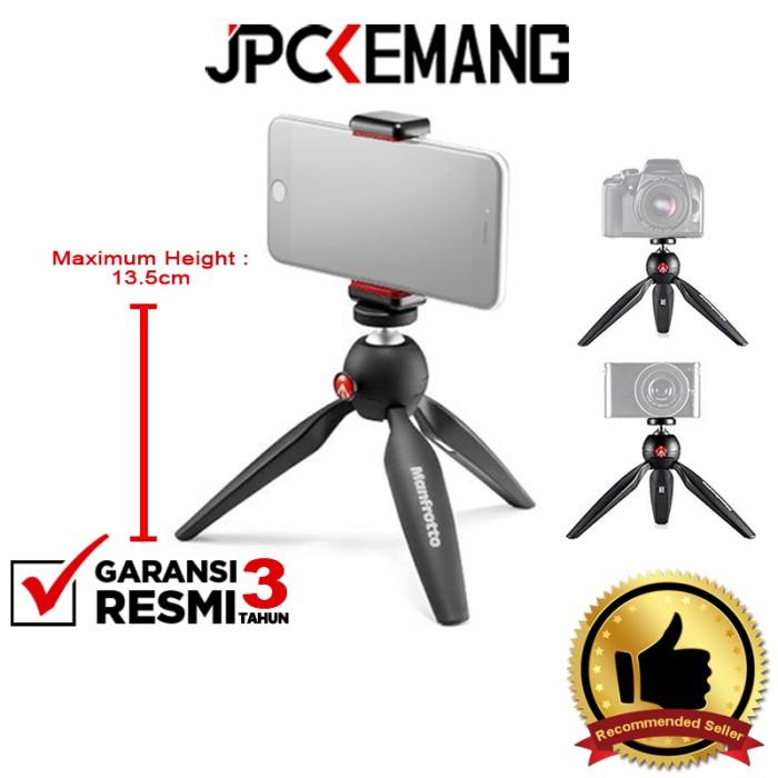 Gambar Manfrotto PIXI Mini Tripod with Phone Holder Clamp GARANSI RESMI - MKPIXICLAMP-BK dari JPC Kemang undefined Tokopedia