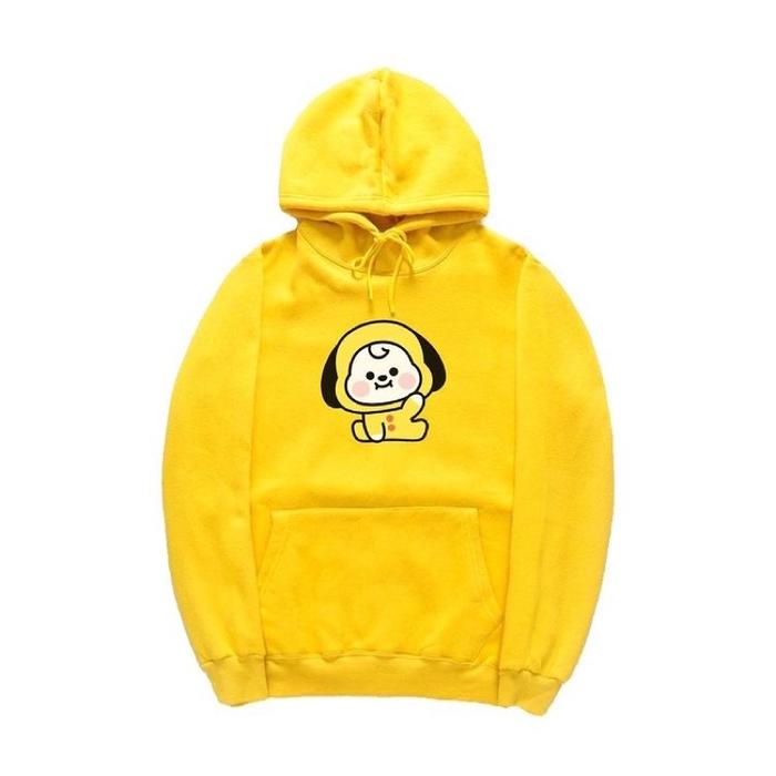 Yellow Bt21 Chimmy Hoodie Jual Hoodie BTS Jimin Kuning Mustard