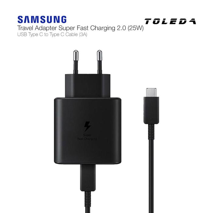 25 Watt Samsung Type C Fast Charger Cable KABEL DATA SAMSUNG