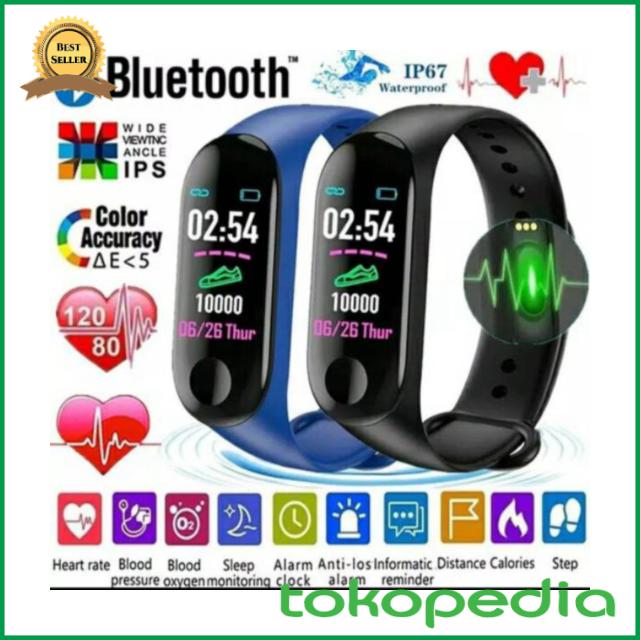 Jual Jam M3 Smartwatch Jam Tangan Health Band Watch Price Jam