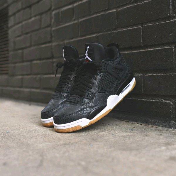 aj4 black laser