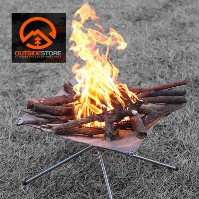 Gambar Tempat Api Unggun Wadah Alat Portable Outside Stand Camping Outdoor dari Outdoor Jakarta undefined Tokopedia