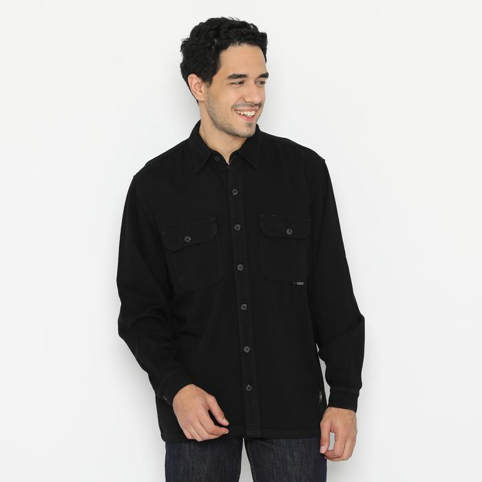 Gambar Papperdine Jeans Denim Shirt FW21 Black Lengan Panjang - XXL, Black dari Papperdine Jeans undefined Tokopedia