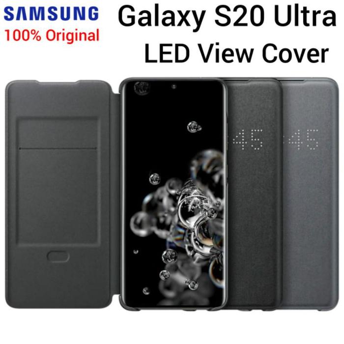 Jual Original Samsung Galaxy S20 Ultra Plus LED View Cover Flip