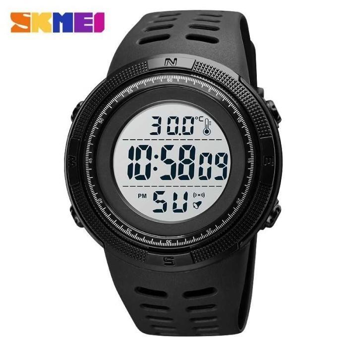 Gambar SKMEI Jam Tangan Digital Pria Body Temperature - 1681 - Black/white dari Skmei Official Center undefined Tokopedia