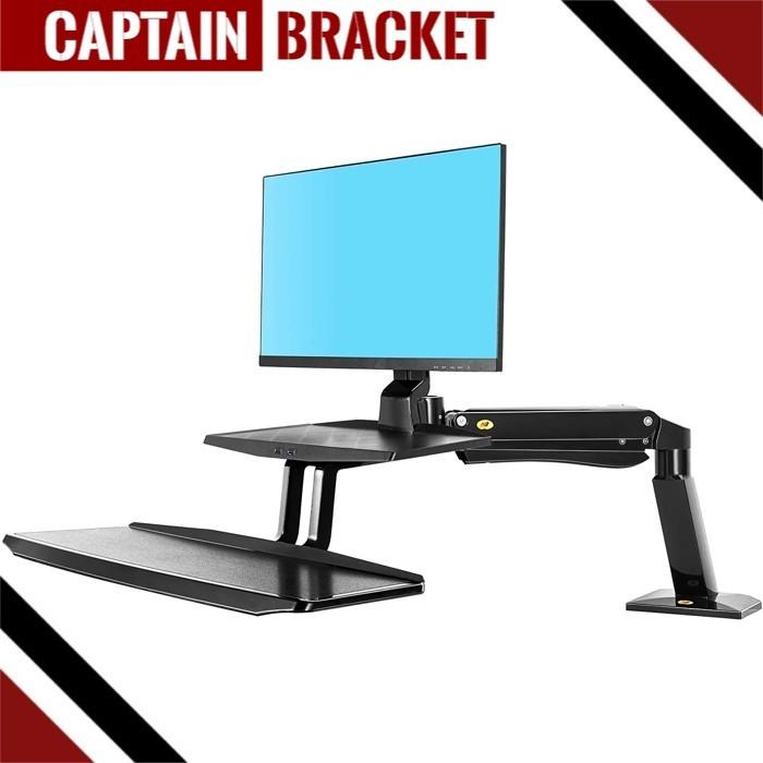 Sit-Stand Dual Monitor Desk Mount 