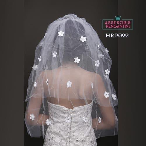 Gambar Kerudung Pernikahan Pengantin Modern-Slayer Veil Wedding Modern-HRP022 - Putih Tulang dari Aksesoris Pengantin Online undefined Tokopedia