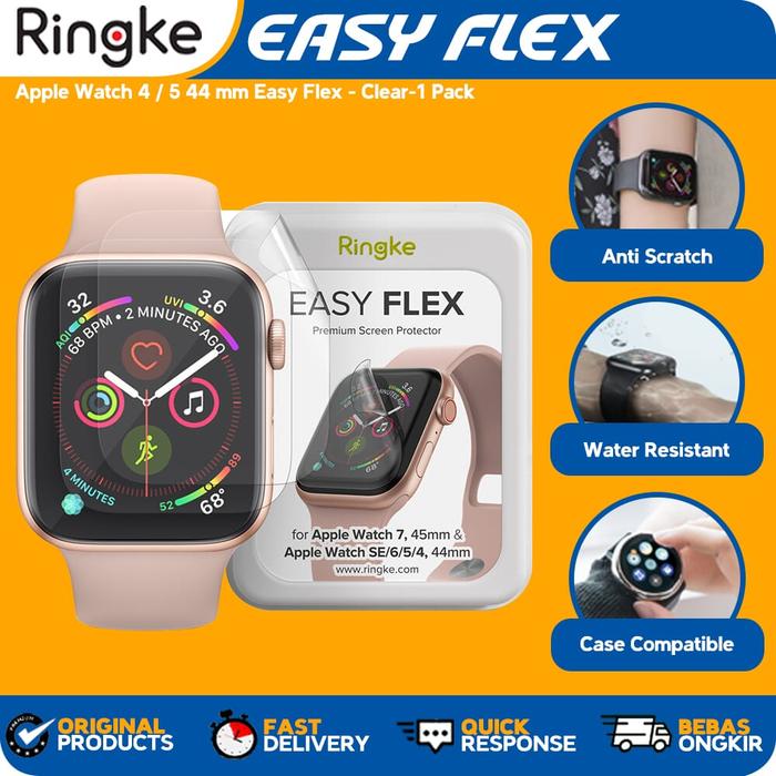 Promo Ringke Apple Watch 4 / 5 44 mm Easy Flex Screen Protector Anti Gores  - Kota Bekasi - tokopastioriginal | Tokopedia