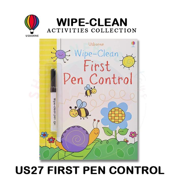 Gambar Usborne Wipe Clean Activity Books Set With Marker Pen Buku Anak 1 - First Pen dari onebaby shop undefined Tokopedia